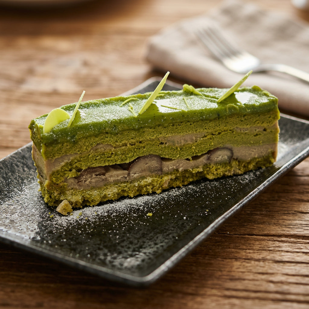 Sablé matcha marron amande