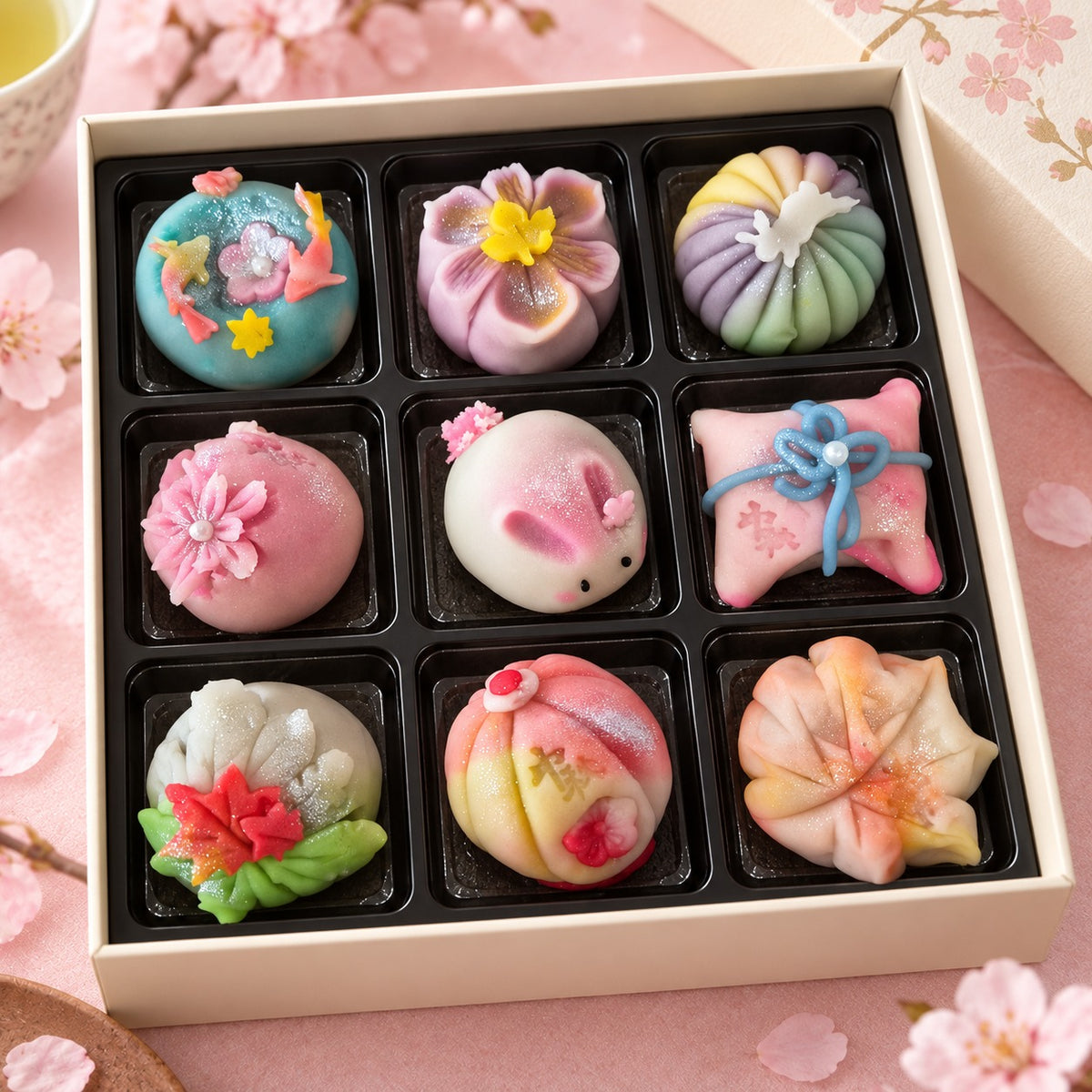 Handcrafted Nerikiri Wagashi gift collection