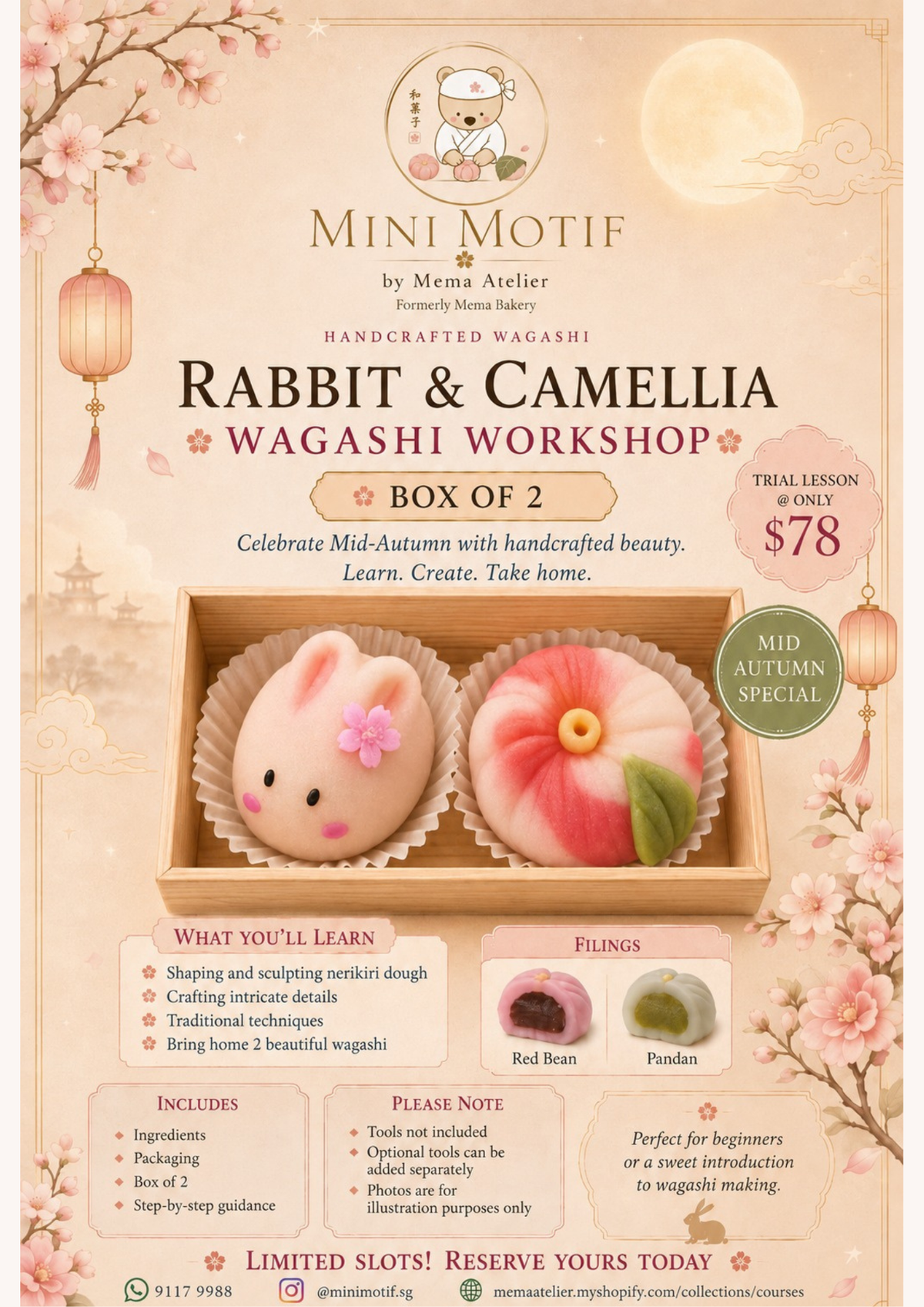 MID AUTUMN WAGASHI WORKSHOP