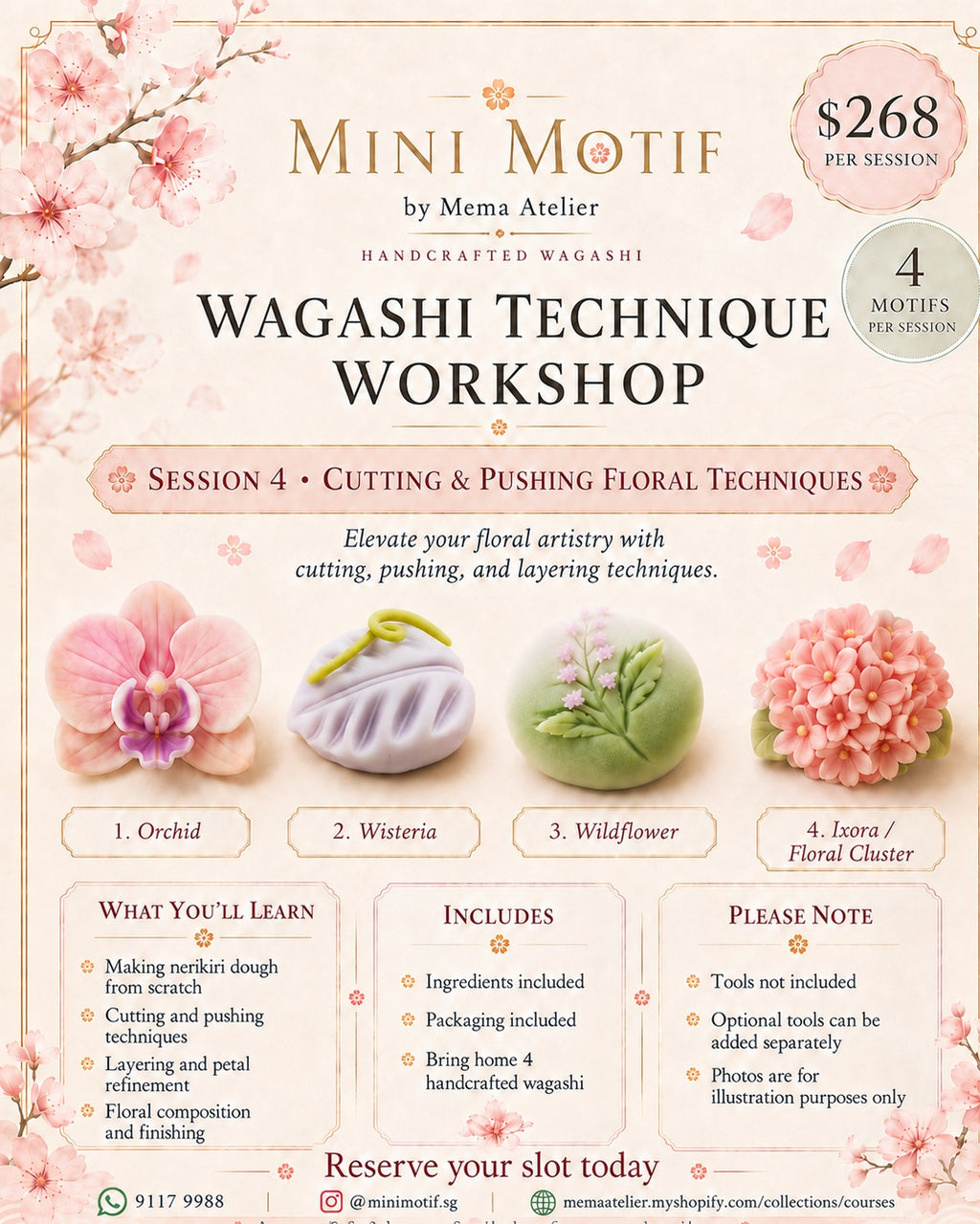 Wagashi (Individual) Workshop