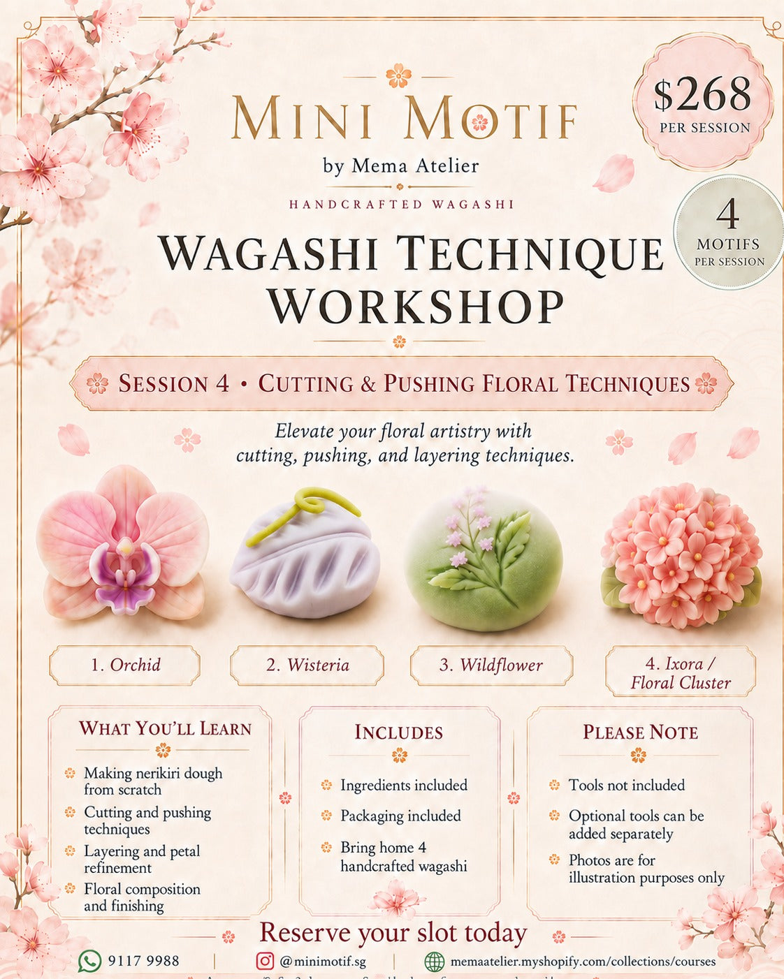 Wagashi (Individual) Workshop