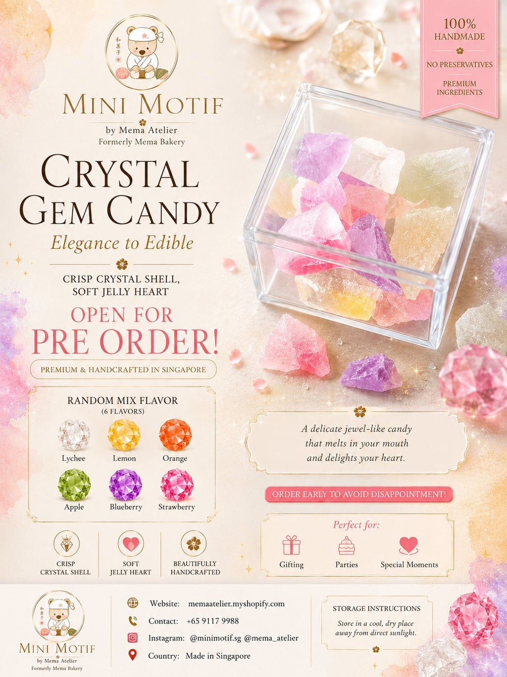 Kohakutou Gemstone Cubes - Pre order