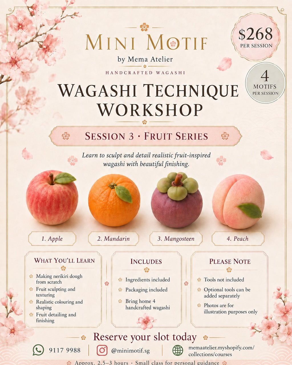 Wagashi (Individual) Workshop