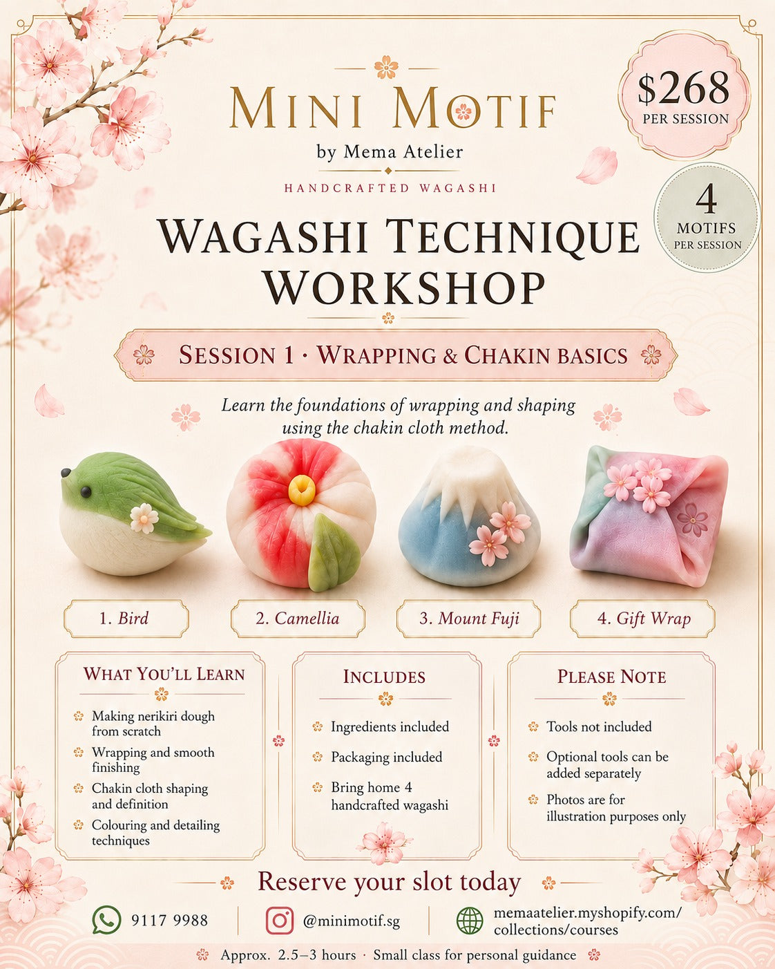 Wagashi (Individual) Workshop