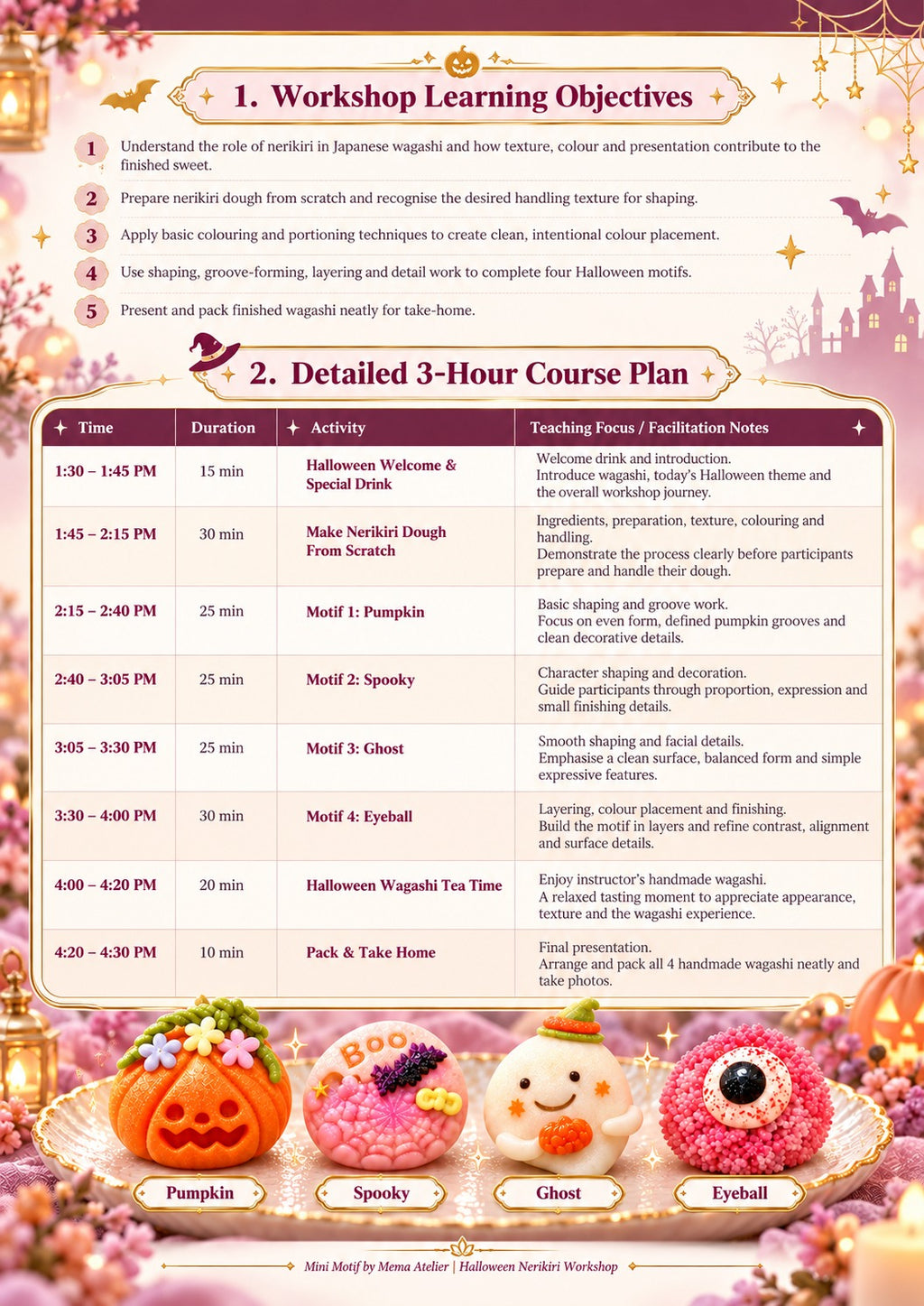 12 Oct 2026 HALLOWEEN WAGASHI WORKSHOP  3hrs Session